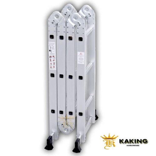 Folding aluminum ladder on sale 12 ft